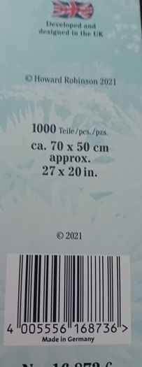 1000 piece Ravensburger jigsaw