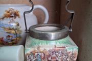 Vintage sandland ware ceramic biscuit jar