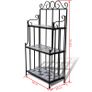 Plant Stand Plant Display Black White Mosaic Pattern Image 5