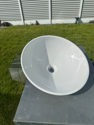 Bathroom Bowl style Sink, white