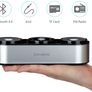 Bluetooth Speakers, 2x5W Portable Wireless Speakers with 20h Playtime, Computer Speaker with Dual-Driver Enhanced Bass Resonator (Silver) Image 5