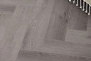 Herringbone LVT Flooring - Durham Oak 60x12.5cm