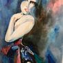 Original watercolour 29 x 39 cm (framed 48 x 58 cm) High quality light-resistant materials Image 2