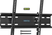 NEW SALE | Ultra Slim TV Wall Bracket Mount for 23-60 inchs LCD LED Plasma TVs, Low Profile Tilt TV Wall Mount up to VESA 400x400mm, 45kg Weight Capacity with Spring Locking System, Includes 5 Cable Ties