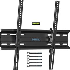 NEW SALE | Ultra Slim TV Wall Bracket Mount for 23-60 inchs LCD LED Plasma TVs, Low Profile Tilt TV Wall Mount up to VESA 400x400mm, 45kg Weight Capacity with Spring Locking System, Includes 5 Cable Ties