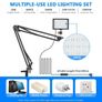 Neewer 2 Packs 66pcs Tabletop LED Video Light Plus Arm Stand Image 3