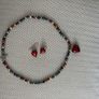 Necklace/Earrings Set - Coloured Pearls Image 2