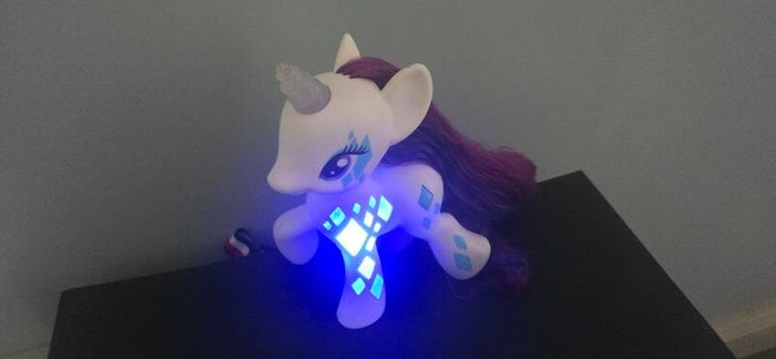 Large Light up Rarity Cutie Mark Magic Glamour Glow - 7 inch MLP G4 My Little Pony 2014