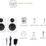 Kanto YU2 3 Inch 2-Way Powered Desktop Speakers - Gloss White + S2W Desktop Speaker Stands Image 4