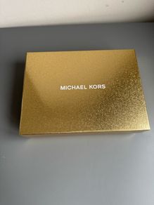 Michael Kors Hat, scarf and gloves set in presentation gold gift