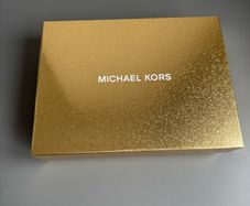 Michael Kors Hat, scarf and gloves set in presentation gold gift