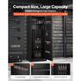 4 Gun Safe, Long Gun Cabinet for Rifles and Pistols, Quick Access Rifle Safe with 3 Ammo Slots and 2 Adjustable Racks, Large Digital Cabinet with Key and Password Lock(Assembly Required) Image 6