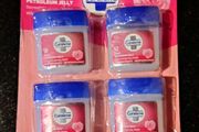 4 X 1oml Small Tubs Of Rose Petroleum Jelly (new).