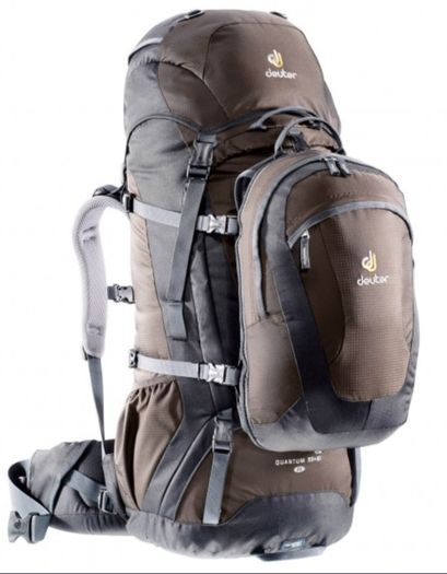 Deuter Quantum 55+10 SL Travel Backpack + Daypack & Original Cover