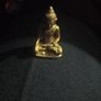 Brass Buddhas Miniature Buddha statue of brass tiny little good luck charm vintage collectible Indian art souvenir gift item Image 3