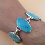 Authentic Arizona Turqouise Sterling 925 Silver Bracelet Image 5