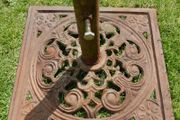 Vintage Heavy Cast Iron Garden Parasol Base Sunshade Umbrella Stand