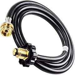 6Ft Propane Hose Connects, High-Pressure Propane Adapter Hose 1 Lb to 20 Lb Converter Quick-Connect Propane Hose for Grill, Stove