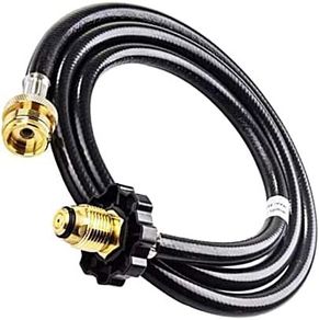 6Ft Propane Hose Connects, High-Pressure Propane Adapter Hose 1 Lb to 20 Lb Converter Quick-Connect Propane Hose for Grill, Stove