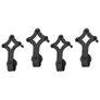 Sliding Door Hardware Kits 2 pcs 200 cm Steel Black Image 5