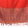 Ladies Red Paisley Rectangular Wrap Shawl With Tassle Fringe L 70 In X W 27 In Image 2