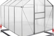 Galvanized Steel Frame Floor Anchor for Greenhouse Polytunnell Metal Mounting Material Ground Anchoring