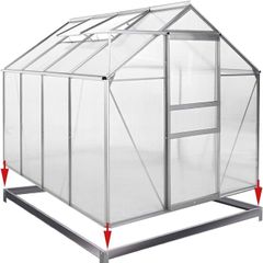 Galvanized Steel Frame Floor Anchor for Greenhouse Polytunnell Metal Mounting Material Ground Anchoring