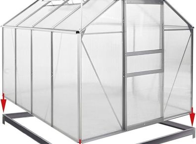 Galvanized Steel Frame Floor Anchor for Greenhouse Polytunnell Metal Mounting Material Ground Anchoring