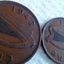 1942 Irish Penny & 1942 Irish Half Penny. Image 4