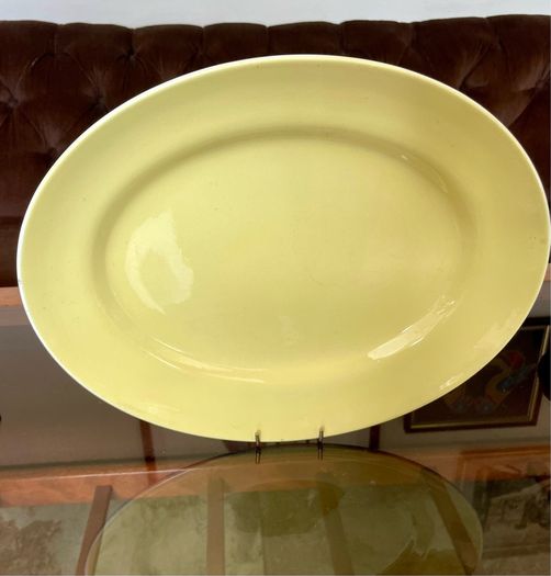 Arklow Pottery Ireland Farmhouse Kitchen Display Platter Pale Yellow 1960s