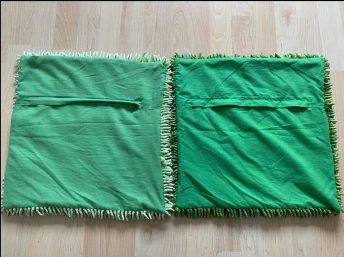 Super fluffy green pillowcase