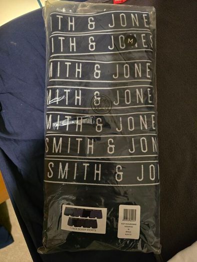 smith and jones navy medium 7 pack boxers