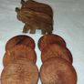 Handcrafted wooden Coaster Set Image 4