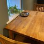 Solid Oak Table & Chairs Image 3