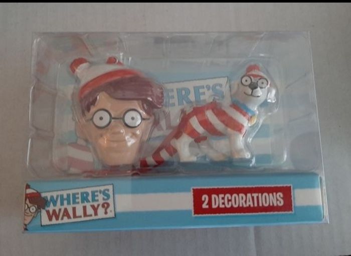 Where's Wallie decorations and new activitiy book and 2 new decorations