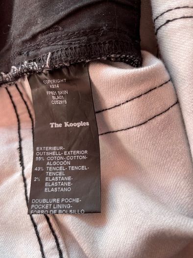 The Kooples Rose Print Designer Skinny Jeans