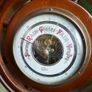 Vintage Barigo barometer. Brass and wood surround. Image 7
