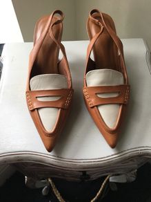 M&S leather kitten heel , new, UK7