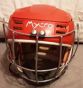 red mycro helmet,