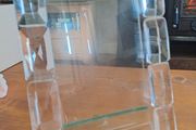 Modern lucite acrylic photo frame with glass insert