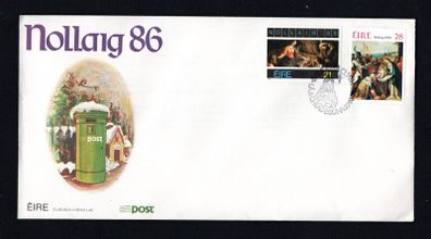 1986 Ireland Christmas Commemorative Stamps An Post First Day Cover (FDC)