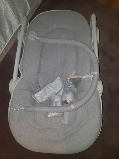 Wave Rocker Baby Bouncer Chair - Grey Melange