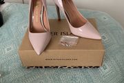 River Island Pink patent heels