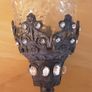 vintage pewter and glass goblets, Image 8