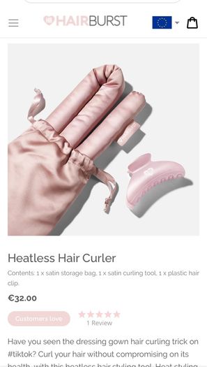 Hair burst Heatless Hair Curler brand new