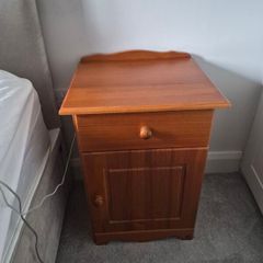 2 x Pine Bedside Lockers