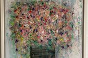 Large Original Floral Painting Irish abstract art