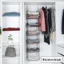 Brand New 5-Shelf Metal Hanging Closet Organiser Wall Mounted - Black. Image 5