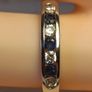 9ct white Gold CZ and Natural Sapphire 7 stone ring Image 3