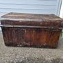 Vintage Metal Chest Trunk Box Image 10